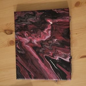 Handmade acrylic pour painting